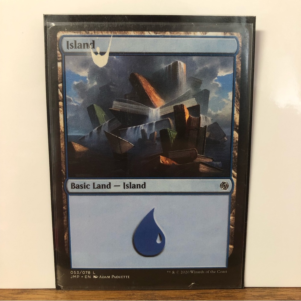 MTG MISPRINT Island 053/078 L 2020 Ink Error
